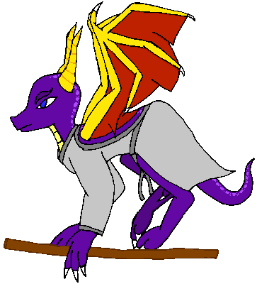 ShadowSpyro in his crawling pose