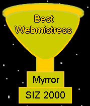 Myrror wins the Best Webmistress title!